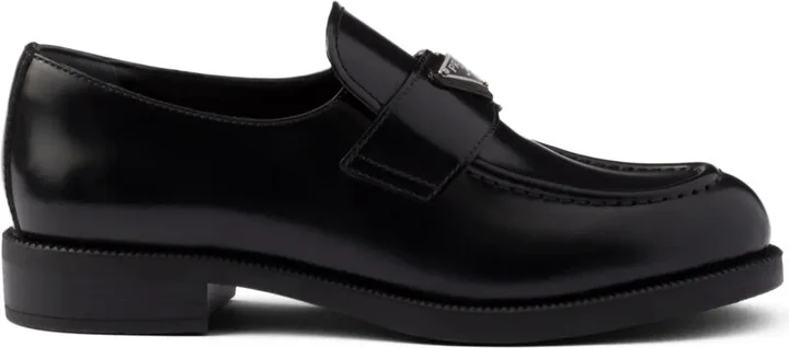 Brushed Leather Loafers