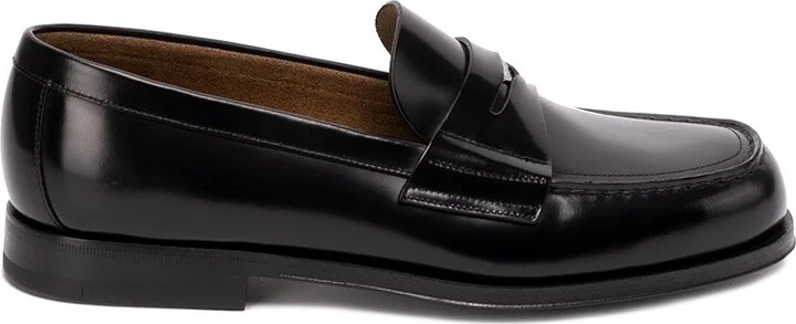 Brushed Leather Loafers