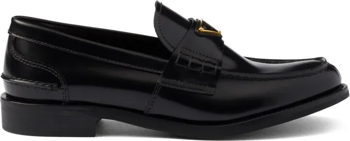 Brushed Leather Loafers