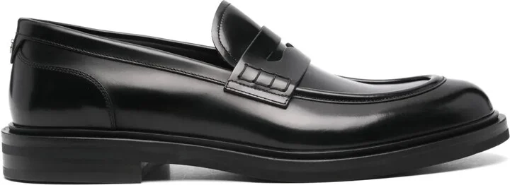 Brushed Leather Loafers