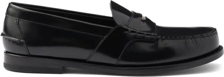 Brushed Leather Loafers
