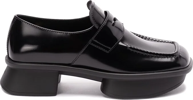 Brushed Leather Loafers