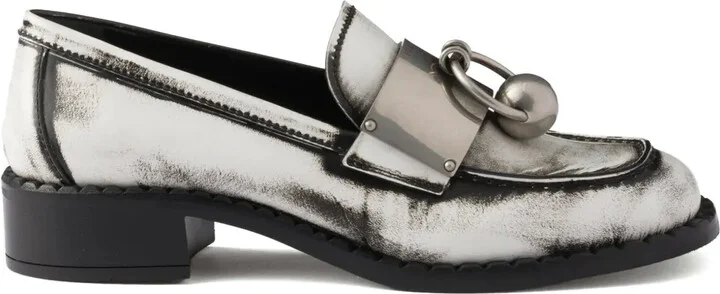 Brushed Leather Loafers