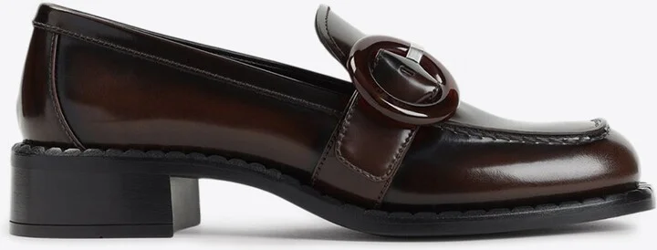 Brushed Leather Loafers