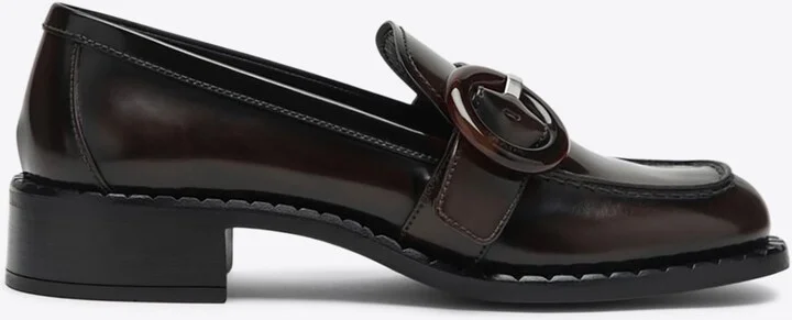 Brushed Leather Loafers