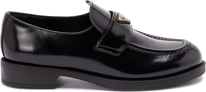 Brushed Leather Loafers