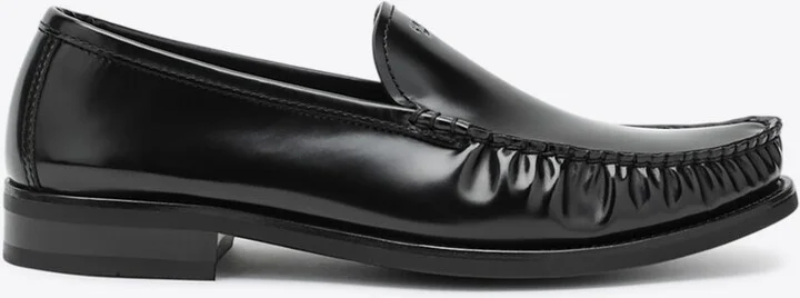 Brushed Leather Loafers