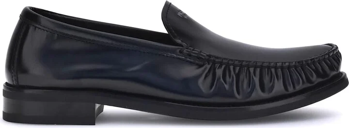 Brushed Leather Loafers