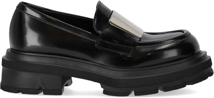 Brushed Leather Loafers