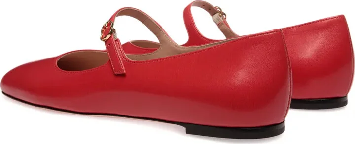 Brushed Leather Mary-Jane Shoes - Image 3