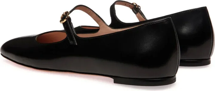 Brushed Leather Mary-Jane Shoes - Image 3