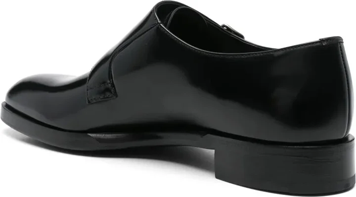 Brushed Leather Monk Shoes - Image 3