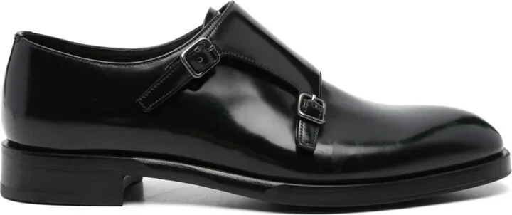 Brushed Leather Monk Shoes