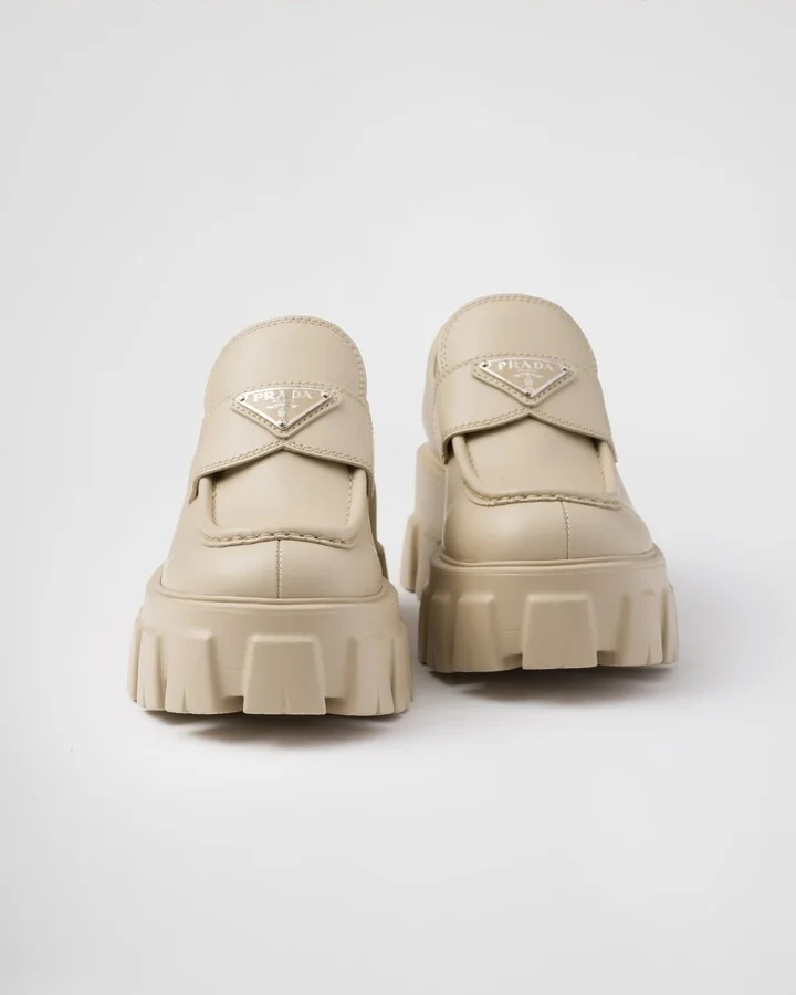 Brushed leather Monolith loafers - Image 5