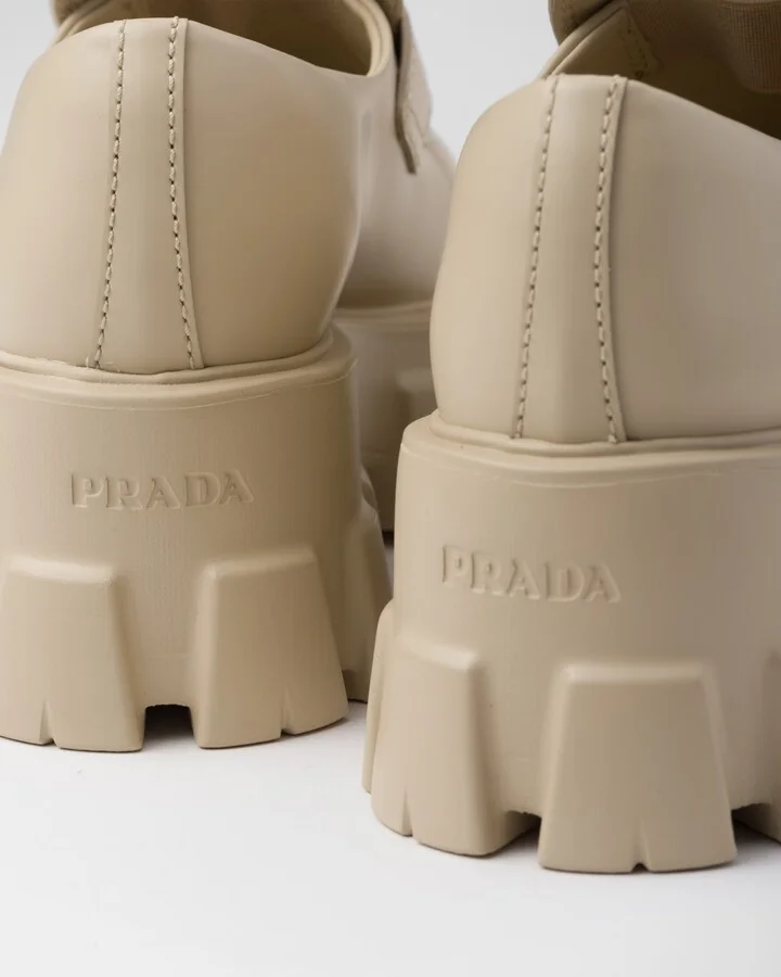 Brushed leather Monolith loafers - Image 6