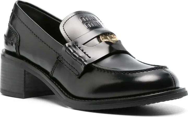 Brushed Leather Penny Loafers - Image 2