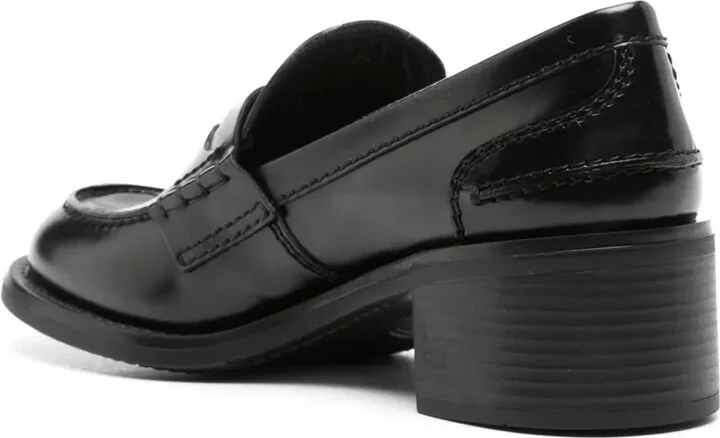 Brushed Leather Penny Loafers - Image 3