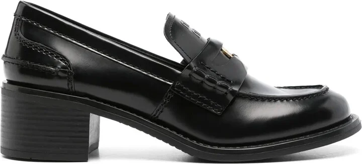 Brushed Leather Penny Loafers