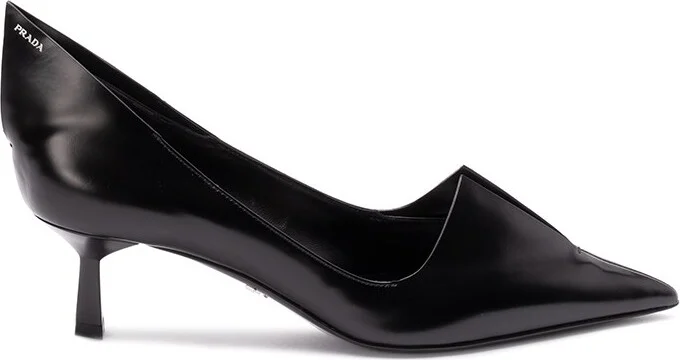 Brushed Leather Pump