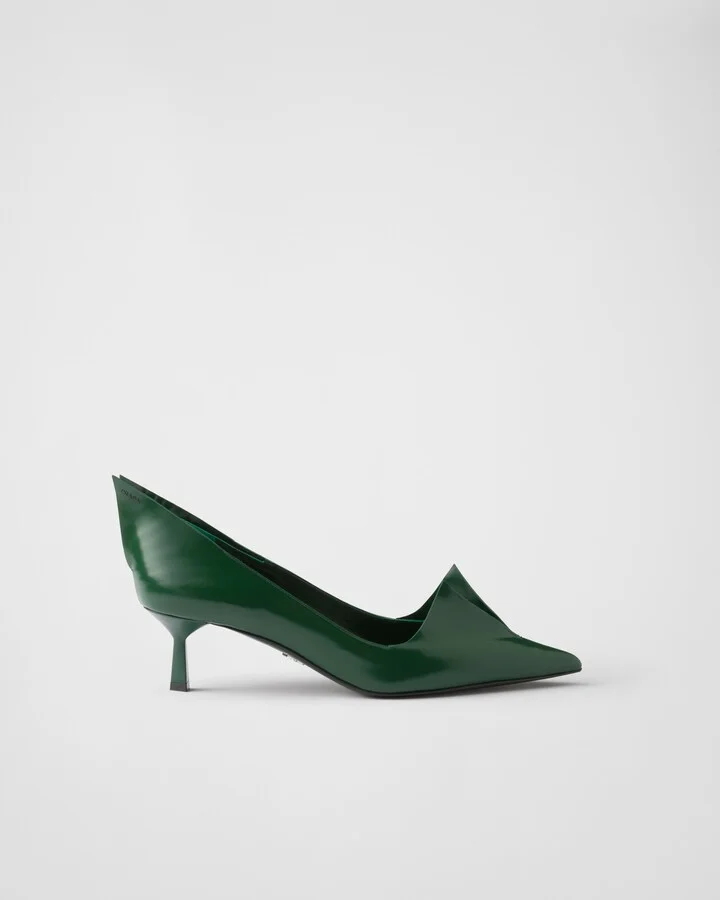 Brushed leather pumps - Image 2