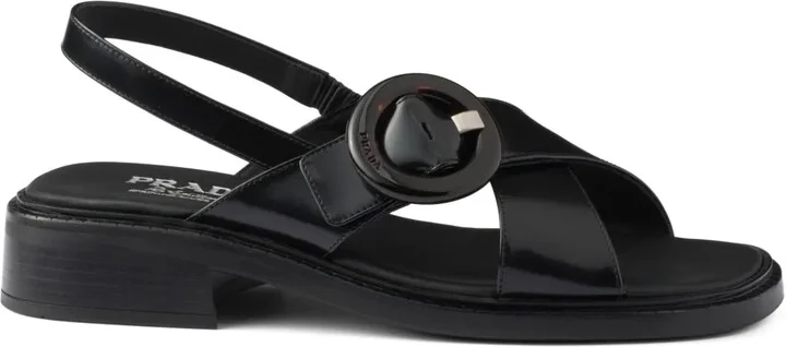 Brushed Leather Sandals