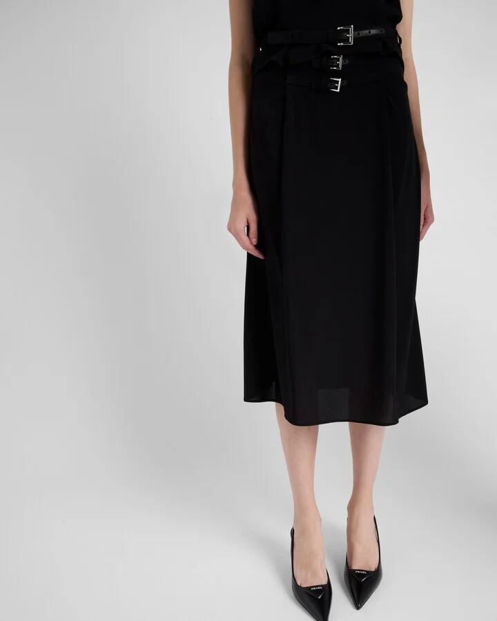Brushed leather slingback pumps - Image 3