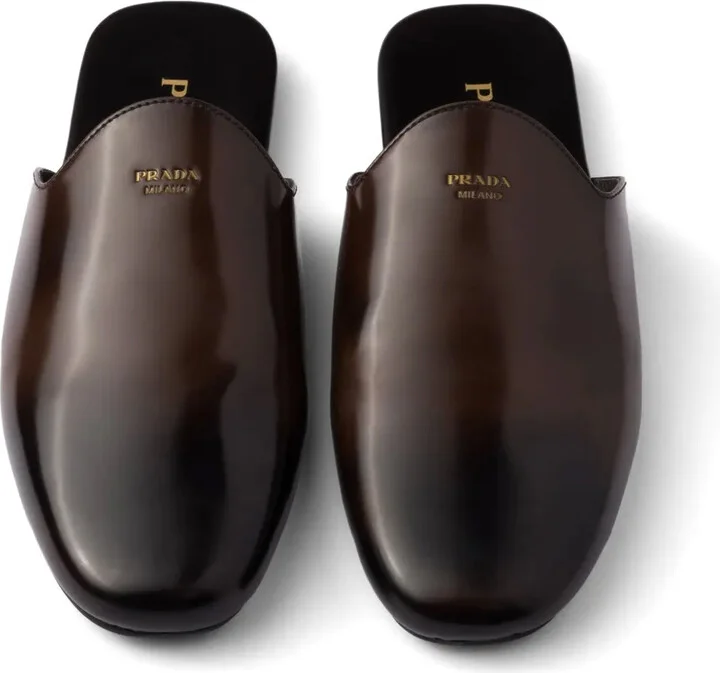 Brushed-Leather Slippers - Image 4