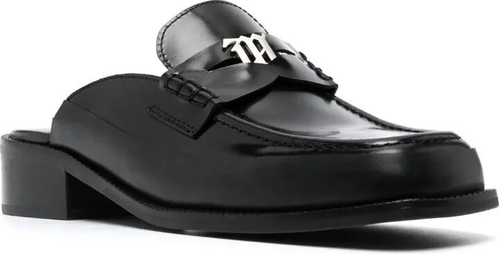 Brutalist slip-on leather loafers - Image 2