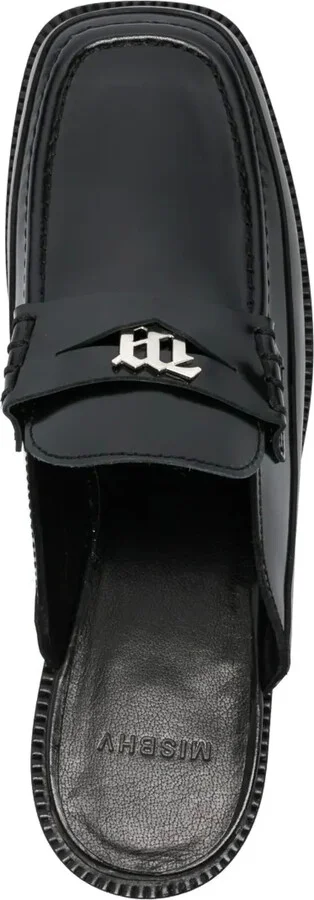 Brutalist slip-on leather loafers - Image 4