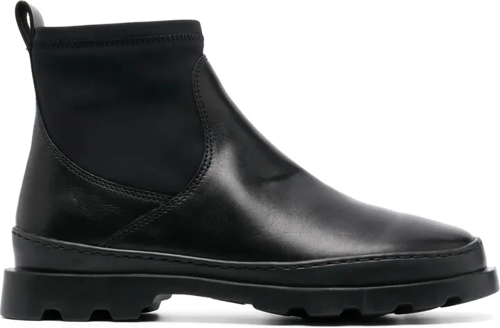 Brutus ankle-length leather boots