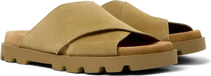 Brutus cross-strap suede slides - Image 2