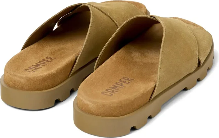 Brutus cross-strap suede slides - Image 4