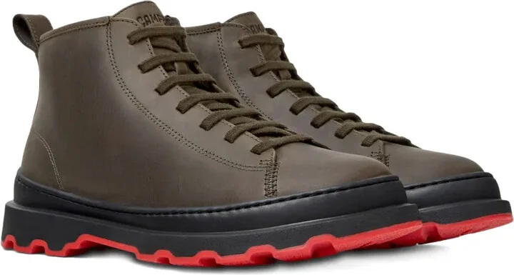 Brutus lace-up leather biker boots - Image 2