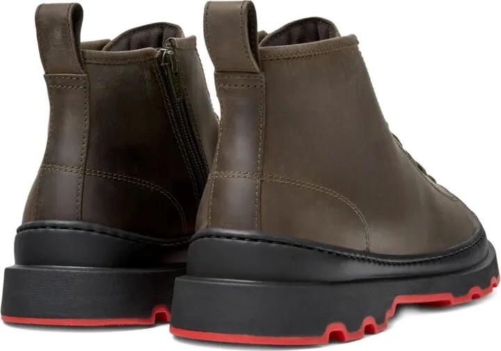 Brutus lace-up leather biker boots - Image 3