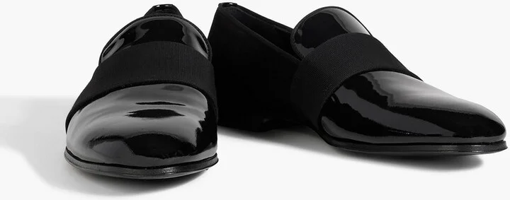 Bryden suede and patent-leather loafers - Image 2