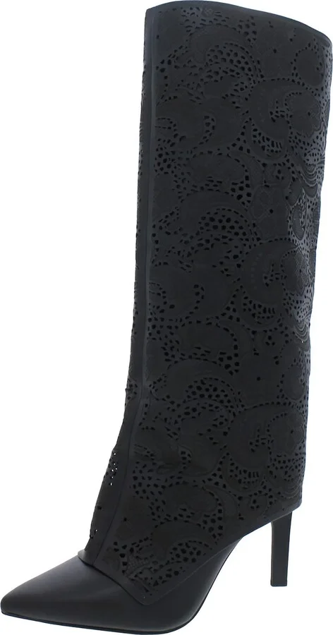 Brykia 2 Womens Faux Leather Pointed Toe Knee-High Boots