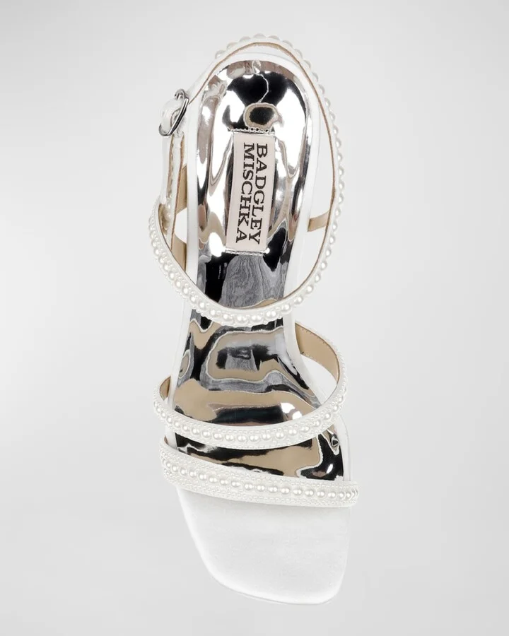 Brynlee Pearly Silk Ankle-Strap Sandals - Image 7