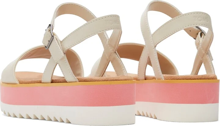 Brynn Cream Leather Platform Sandal - Image 5