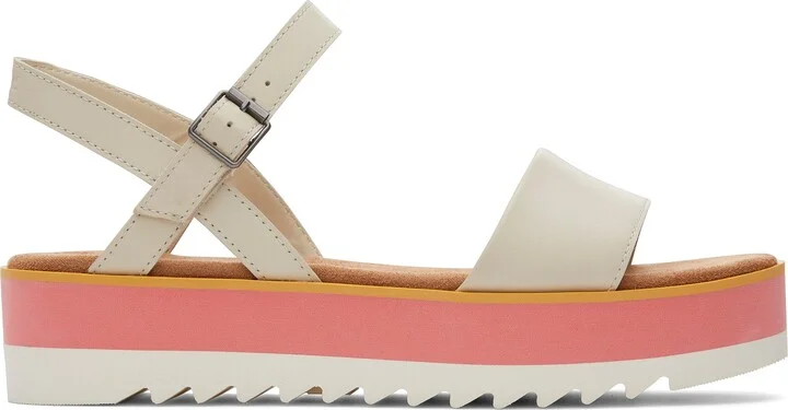 Brynn Cream Leather Platform Sandal