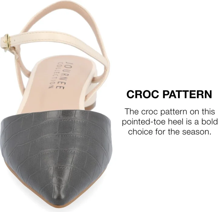 Brynn Croc Embossed Pump - Image 8