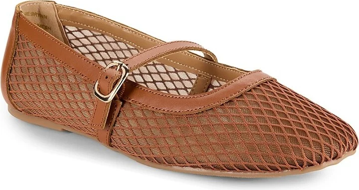 Brynn Leather & Mesh Flats - Image 2