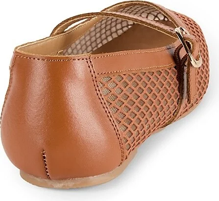 Brynn Leather & Mesh Flats - Image 3