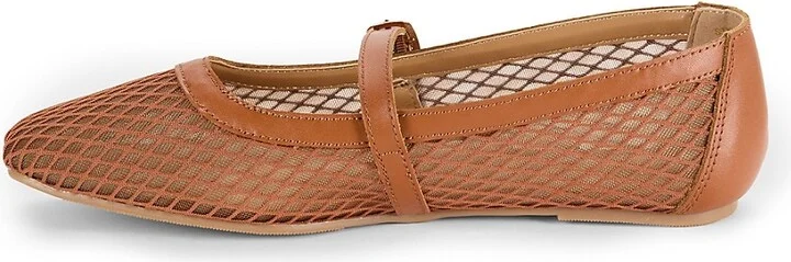 Brynn Leather & Mesh Flats - Image 4