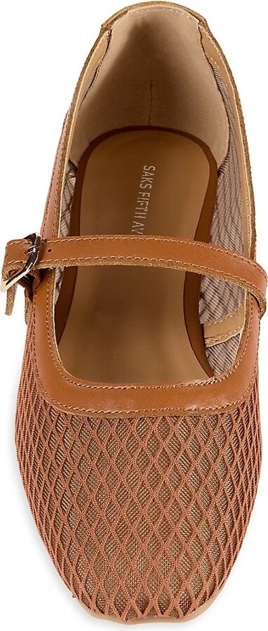 Brynn Leather & Mesh Flats - Image 5