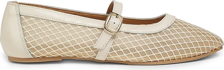 Brynn Leather & Mesh Flats