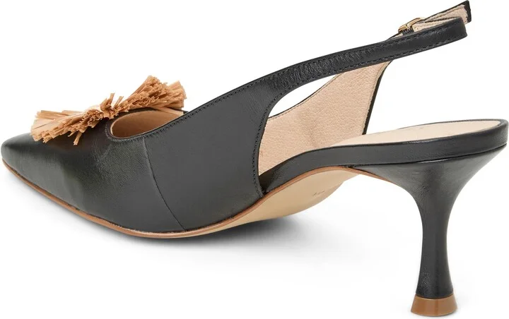 Brynn Raffia Flower Slingback Pump - Image 2