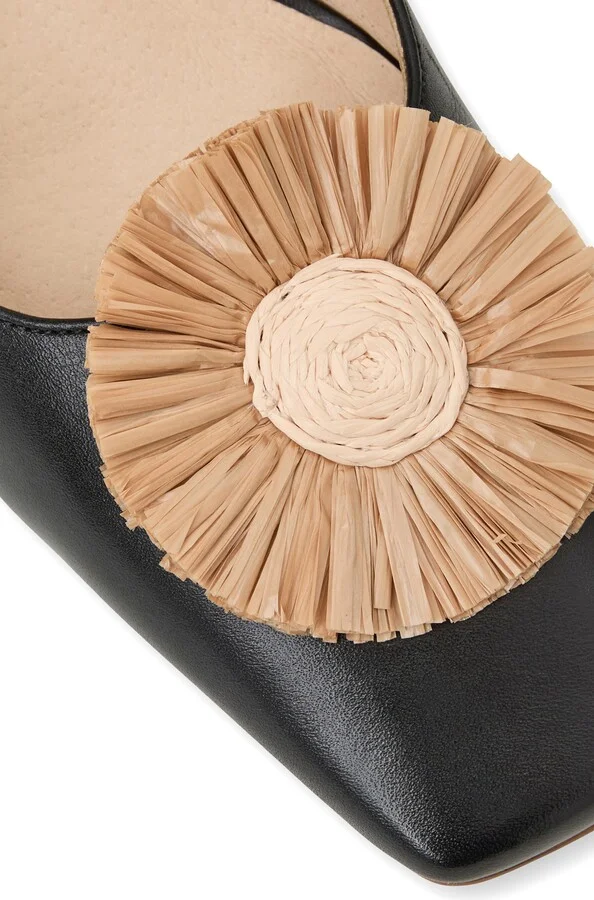 Brynn Raffia Flower Slingback Pump - Image 6
