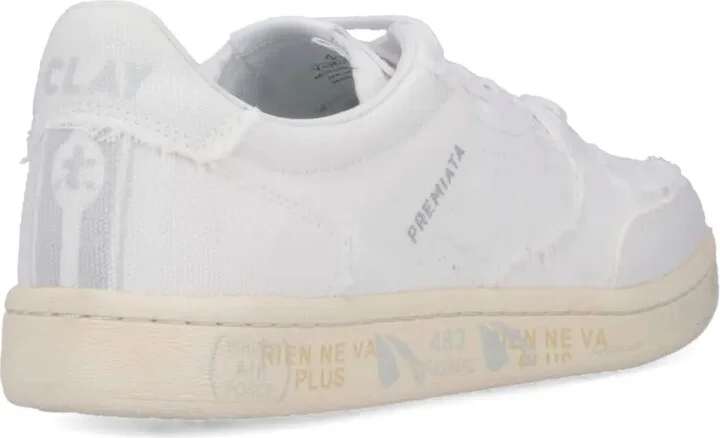 BSKT Clayd frayed-detail sneakers - Image 3