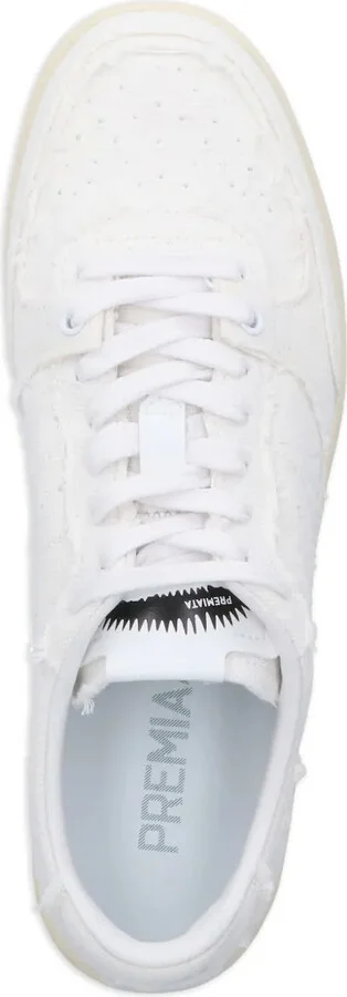 BSKT Clayd frayed-detail sneakers - Image 5