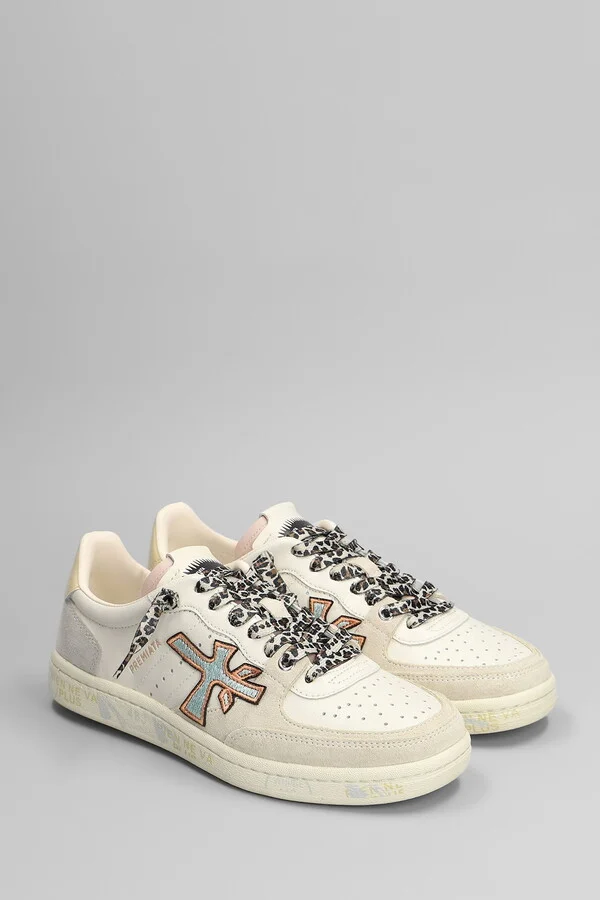 Bskt Clayd Sneakers In Beige Leather - Image 2